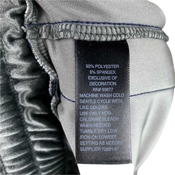 Xersion Studio Silver Grey Velour Joggers with Track Pant Stripes Size Large - Picture 6 of 7